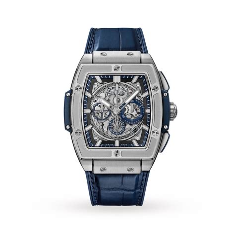 hublot spirit of big bang titanium blue|hublot titanium watch price.